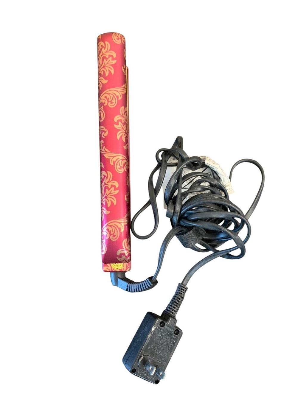 Ultra CHI Flat Iron Hair Straightener Pink Gold Floral 1 Inch Ceramic